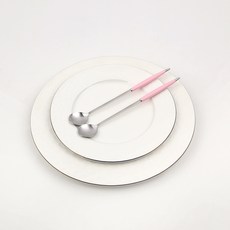 보겐 몽블랑 큐티 커트러리 롱스푼, 핑크, 2개