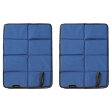 HI TODAY 便攜式可折疊防水坐墊 2入, 藍色