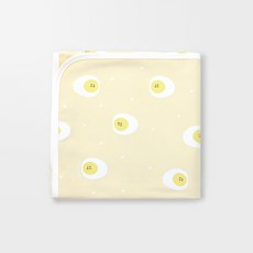 Merebe 新生兒水煮蛋印花棉質包巾