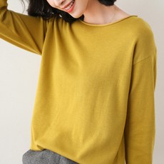 soleil 女性換季Stell圓領長袖針織衫