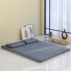 침대생각 마약 에어홀 메모리폼토퍼 매트리스, 도트챠콜, 7cm