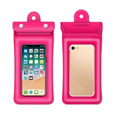 DS Vivid 一鍵式手機防水袋, 1個, 粉紅色