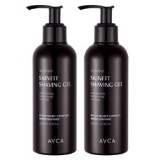 AVCA 敏感肌膚貼合刮鬍凝膠, 200ml, 2個