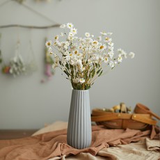 GAPANG 乾花插花+花瓶, 白色數字 12