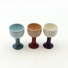 月鹽手工陶瓷光面雙色手柄飲具套組 3 種顏色, 1套, 紅酒杯 3p