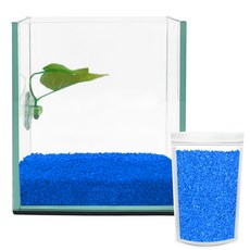 Aquatera Beta玻璃魚缸+Beta床+彩石1kg CH-G150, 藍色（彩石）