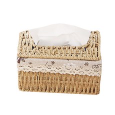 JCP 繩編多功能面紙盒, 淺棕色