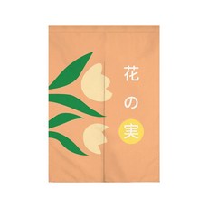 復古風花卉插畫隔間門簾, TYPE 02