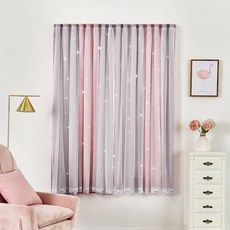 D.M Corporation糊牆紙層疊式魔鬼氈窗簾, TYPE9