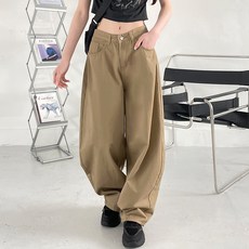 jalbba jean 女性棉質氣球版型寬版長褲