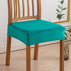 알럽홈 벨벳 무지 식탁 의자 커버 L261-0209, 민트, 2개