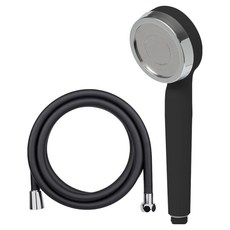 DAELIM BATH 蓮蓬頭 + PVC軟管 2M 套組, 1套, 黑色