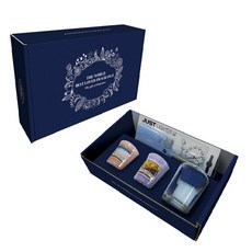 YANKee CANDLe 香氛蠟燭禮物組，香氛蠟燭 49公克 2入+玻璃燭杯 1入+蠟燭點火器 1入, 款式隨機, 混合色