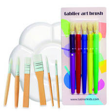 TABLIER 孩童繪畫筆刷調色盤組, 混色, 1組