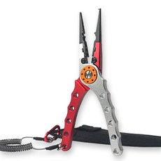 Silvercast 多功能釣魚鉗, 1個, 紅銀色