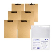 MiDAS Hyeonpung MDF 剪貼板 A4 15-4 6p + L 支架 10p 套組, 混色, 1套