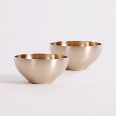 LIHAN Living Curator Rhea方字銅器米酒碗, 黃金, 2個