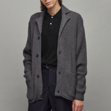 OfficineGenerale OFFICINE GENERALE MEN 男士深色 FERGUS 披肩領開衫