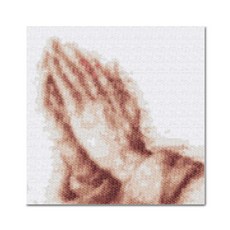 ADICO DIY寶石十字繡 祈禱之手 25 x 25 cm BE26, 混合色, 1個