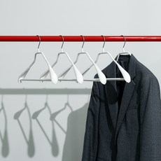 MAWA 防滑人體工學衣架 46LS, 白色, 5個