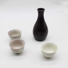 瓷色德栗紫+琉璃白套組, 1套, Tokuri + Glass 3p