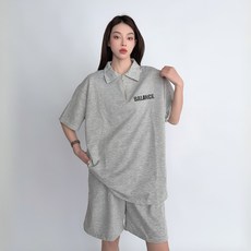 TheSirup 女款棉質半拉鍊短褲套裝