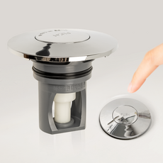 Jeil 浴缸洗臉盆所有適合水塞鍍鉻, 1個