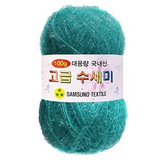 yarna 대용량 고급 수세미 뜨개실 100g, 111애메랄드, 1개