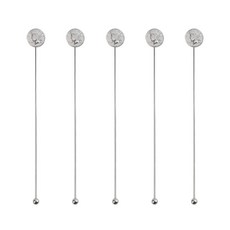 Bogen 硬幣攪拌棒, 銀色, 5個