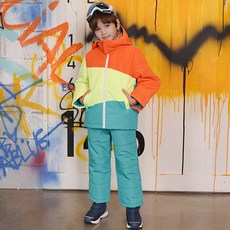 Eflida 兒童 River 格紋滑雪服套裝