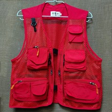 욜로라이프 자원봉사 멀티 포켓 낚시 조끼