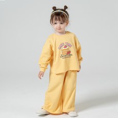 KIDSCOMO 女童蜜罐上衣褲子套裝