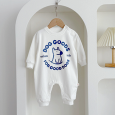 STARDOOR 嬰兒小狗圖案長袖連身衣