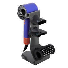 MD global 全金屬吹風機收納架, 1個, 深灰色