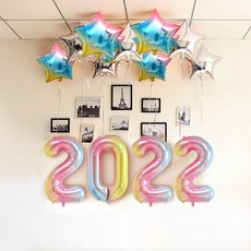 WOW PARTY KOREA 2022 氣球組合, 1套, 彩色