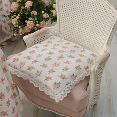 ANDCOTTON 玫瑰花園鉤針蕾絲坐墊套