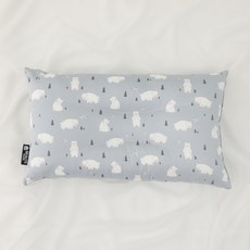 BEAUTE HOUSE 莫代爾棉印花枕頭, 乳灰色