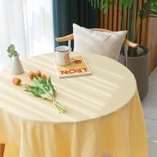 FORHOME 手工棉花糖桌巾, 黃色, 1個, M(120 x 140 cm)