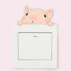 Quardi 開關蓋動物貼紙, 豬