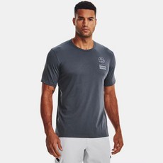 Under Armour 安德瑪 男款UA Mountain迷彩Lock Up短袖T恤 1370191-100