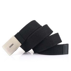 男士帆布腰帶, 黑色