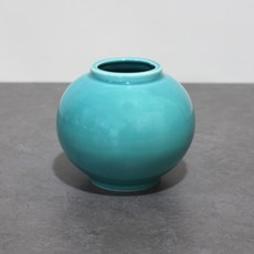 Dalsogum 手工擺件陶瓷滿月罐花瓶 土耳其玉, 1個