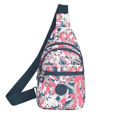 BLUEMOUNT 登山 日常防潑水 休閒 圖案 斜背包 CPZ10C, 油漆粉紅