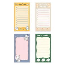 Monolike Happy and lucky petit petit便條紙4款組合, 1組, 4種, 混色A