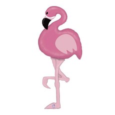 GRABO 超大型紅鶴特殊配送包鋁箔氣球 1.5m, 混合顏色, 1個