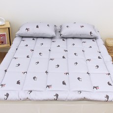 CHOUETTROOM 可整件水洗床褥, 柴犬 灰色