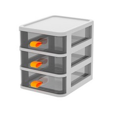 벨류하우스 손잡이 멀티 오피스 책상 3단 보관함, 04 스노우 마운틴 화이트