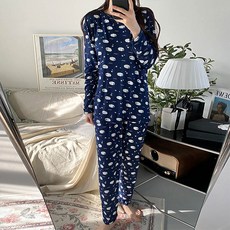 andstyle 夢想綿羊彈性長袖睡衣上下套裝 263320