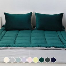 아망떼 소울메이트 플란넬 극세사 토퍼, 딥그린