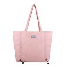 抽繩單肩包, 粉色